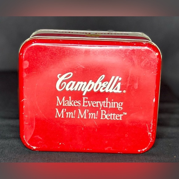 🤩 NEW ITEM! Campbell's Soup Metal Recipe Tin Box Empty - Souper Recipes Vintage - Picture 3 of 4
